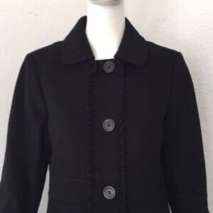 J.Crew black wool coat